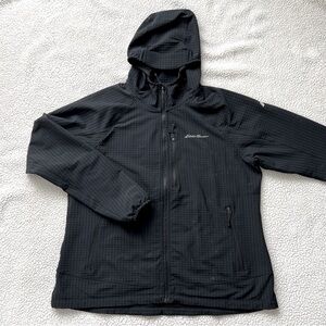 Eddie Bauer Sandstone Backbone Grid Hoodie